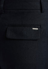 Buffalo David Bitton Adelina Women's Linen Blend Wide-Leg Pants color BLACK