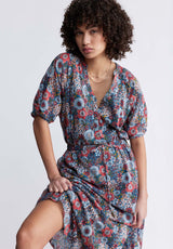 Buffalo David BittonMerrie Women’s Maxi Dress In Spring Meadow Print - WD0024P Color SPRING MEADOW