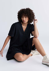 Buffalo David BittonZinnia Women's Ruffled Dress in Black - WD0033P Color BLACK