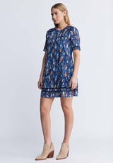 Buffalo David BittonRisette Women’s Printed Dress In Navy - WD0039P Color DIAMONDRAIN NVY