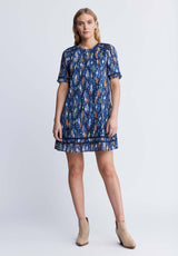 Buffalo David BittonRisette Women’s Printed Dress In Navy - WD0039P Color DIAMONDRAIN NVY