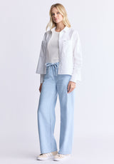 Buffalo David Bitton High Rise Wide Leg Alecia Women's Jeans color INDIGO