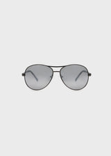 Buffalo David Bitton Aviator Sunglasses With Light Silver flash Lens - B0001SGUN color GUNMETAL