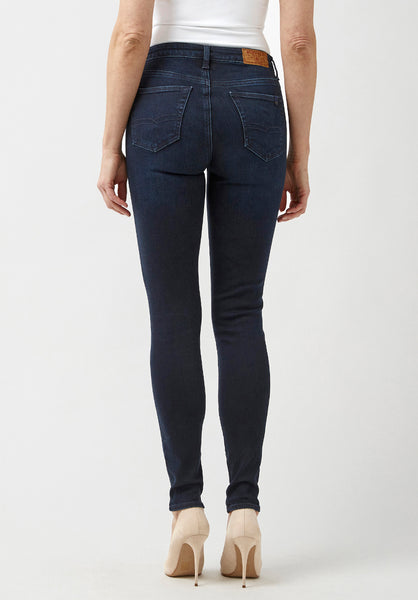 Jean taille mi-haute et coupe skinny pour femme Alexa, indigo - BL15670