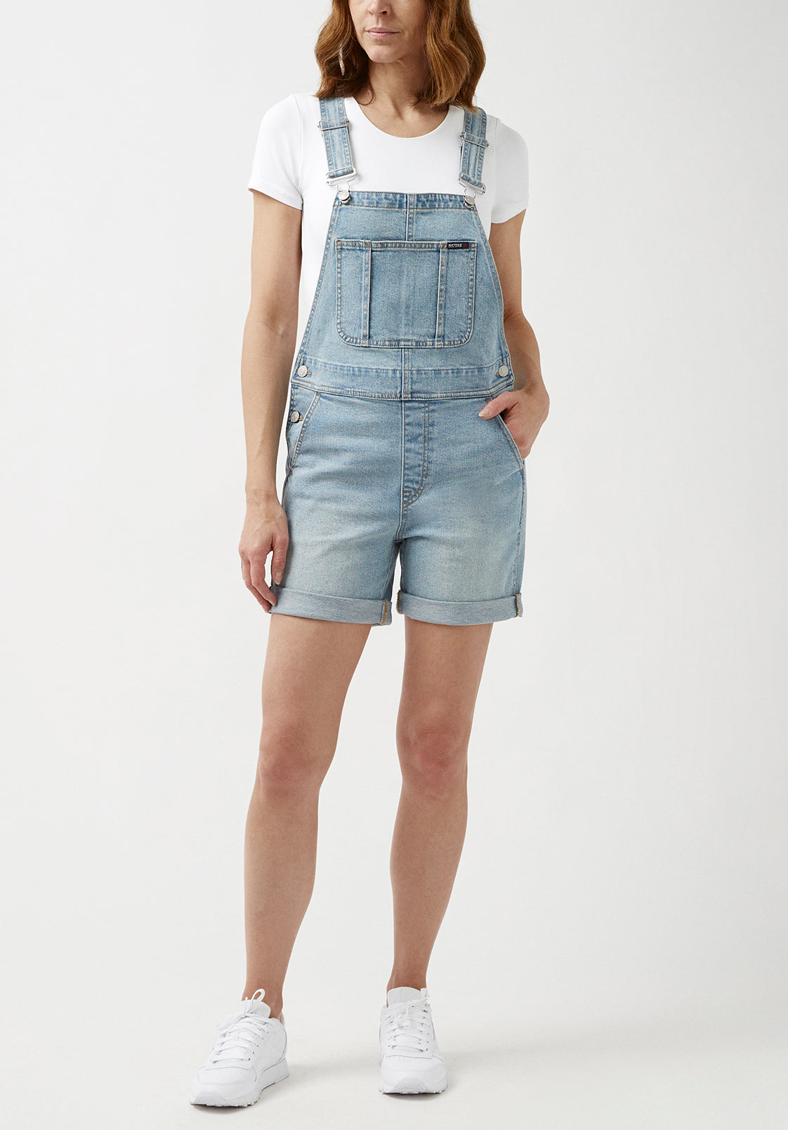 Holly Vintage Overalls Shorts – Buffalo Jeans CA - Main Image