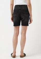 Buffalo David Bitton Maggie Whiskered Black Vintage Momo Shorts - BL15920 Color BLACK