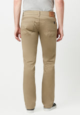 Pantalon Droit Straight Six en Sergé Beige Foncé - BM16083