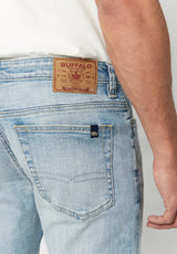 Jean droit pour homme Straight Six, indigo délavé - BM22762