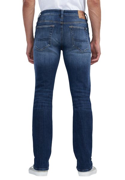 Buffalo David Bitton Straight Six Men's Jeans in Veined and Crinkled Indigo - BM22828 color INDIGO