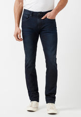 Buffalo David Bitton Slim Ash Men's Jeans in Dark Wash - BM22830 color INDIGO