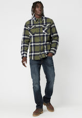 Buffalo David Bitton Jersey & Plaid Japuy Shacket - BM23653 Color TREKKING