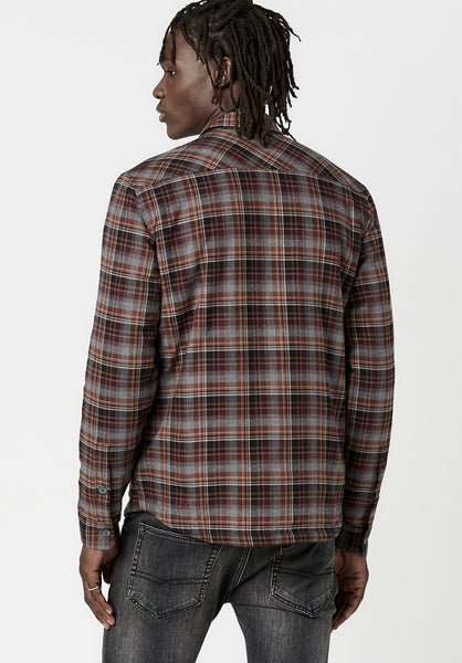 Buffalo David Bitton Sherpa-Lined Soqer Shacket - BM23673 Color CHARCOAL