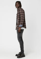 Buffalo David Bitton Sherpa-Lined Soqer Shacket - BM23673 Color CHARCOAL