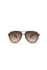 Aviator Sunglasses With Dark Tortoise Frame - B0011STOR