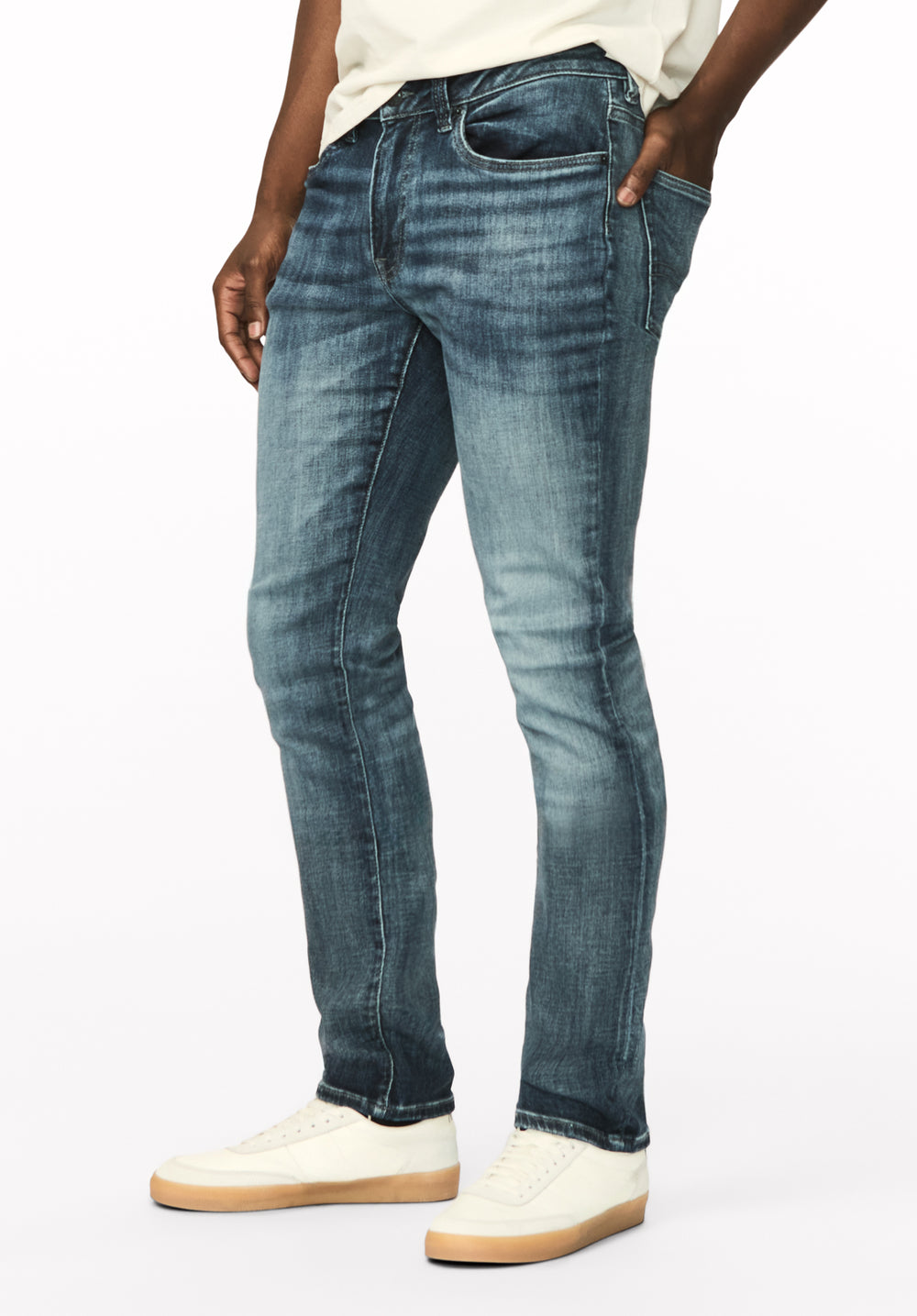 Skinny Max Men's Jeans, Whiskered and Contrasted - BM22590
