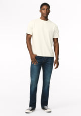 Jean droit décontracté pour homme Driven, indigo sablé - BM22640