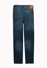 Jean droit décontracté pour homme Driven, indigo sablé - BM22640