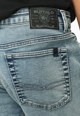 Six Men's Straight Freedom Flex Jeans, Sanded Wash - BM22998