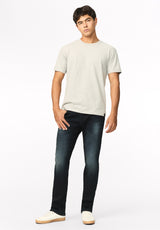 Six Men's Straight Freedom Flex Jeans, Dark and Sanded - BM22999