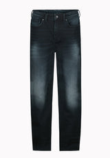 Six Men's Straight Freedom Flex Jeans, Dark and Sanded - BM22999