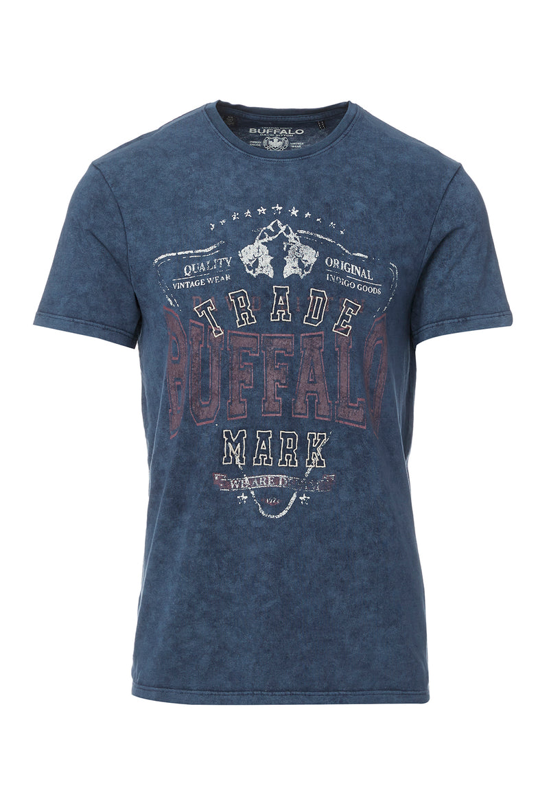 Buffalo David Bitton Tabess Dark Blue Men’s T-shirt - BM24174  