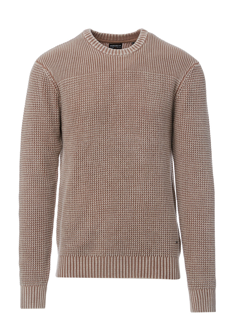 Buffalo David Bitton Washy Beige Men’s Sweater - BM24184  