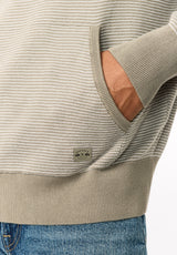Wanto chandail rayé à capuchon pour homme, Ardent - BM24905