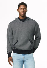 Wanto chandail rayé à capuchon pour homme, Baleine - BM24905