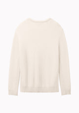 Wiles chandail texturé à col rond pour homme, Lait - BM24908