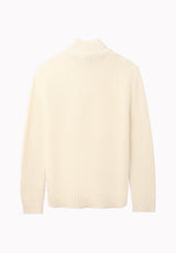 Wryan Men's Quarter-Zip Sweater, Milk - BM24917