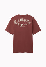 Tulio t-shirt à motif tête de taureau vintage pour homme, Acajou rouge - BM24964