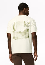 Talbert t-shirt à motif « Lost in the Dust » pour homme, Lait - BM24969