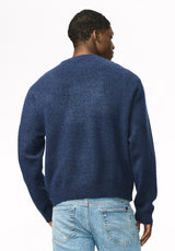 Wendor Men's Buffalo Graphic Crew Neck Sweater, Whale - BM24986