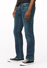 Six Men's Straight Freedom Flex Jeans, Whiskered Fleece - BM26018
