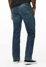 Six Men's Straight Freedom Flex Jeans, Whiskered Fleece - BM26018