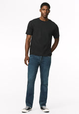 Six Men's Straight Freedom Flex Jeans, Whiskered Fleece - BM26018