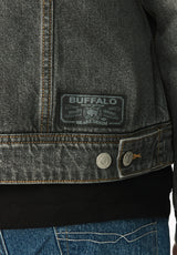 Joe veste surdimensionnée en denim extensible pour homme, Noir - BM26304