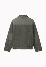 Joe veste surdimensionnée en denim extensible pour homme, Noir - BM26304