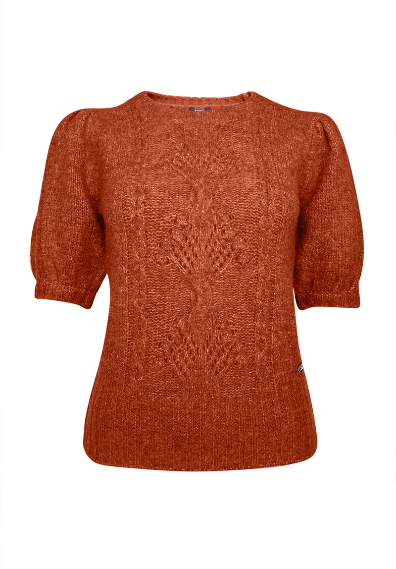 Buffalo David Bitton Lissa Ginger Women's Short Sleeve Sweater - SW0015F  
