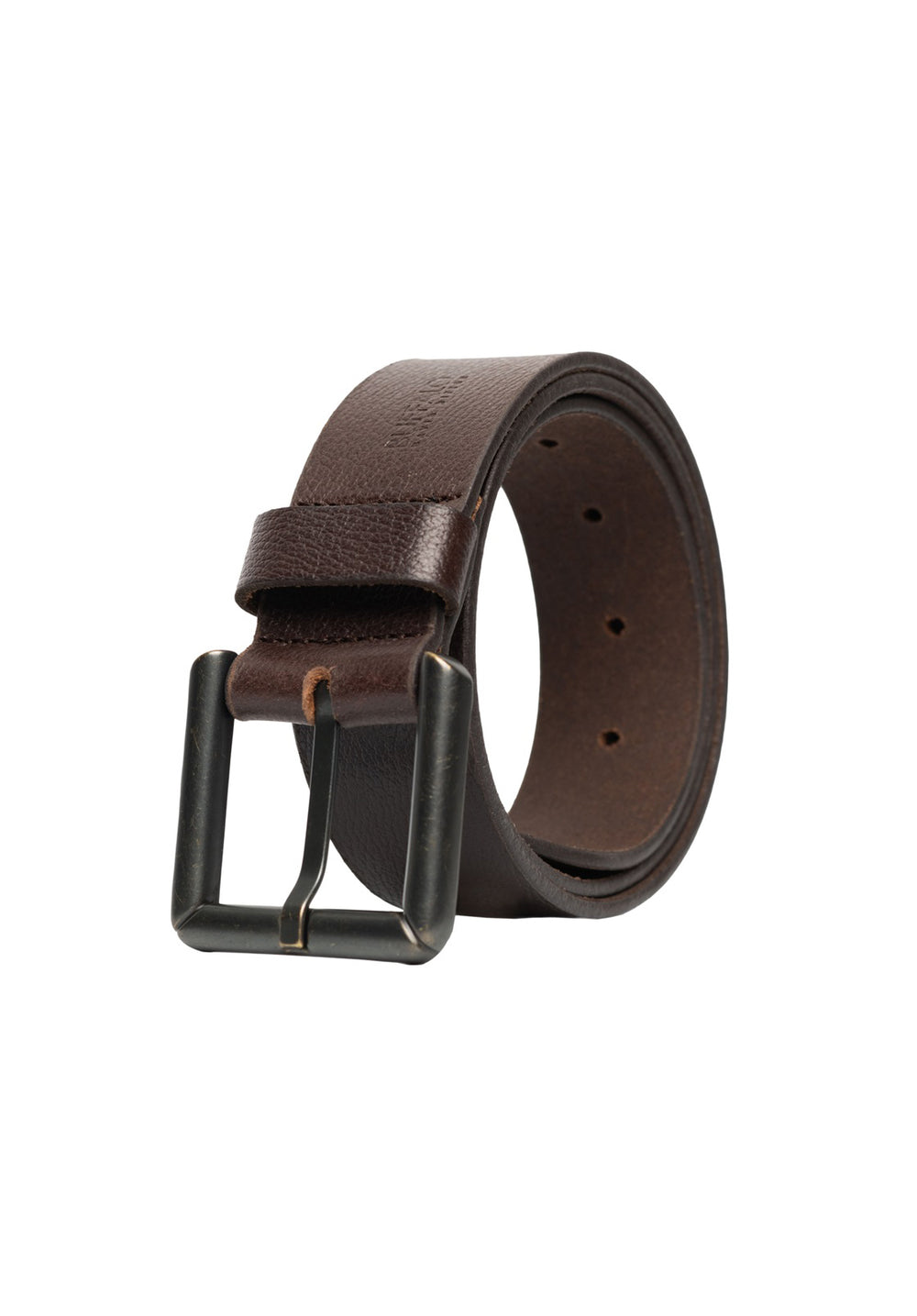Ceinture Vintage Femme ROYALZ - Cuir De Buffle Pleine Fleur 38 Mm - Boucle Florale Métal, Raccourcissable