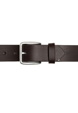 Buffalo David Bitton Smooth Full Grain Brown Buffalo Leather Belt - BB1001C13 Color BROWN