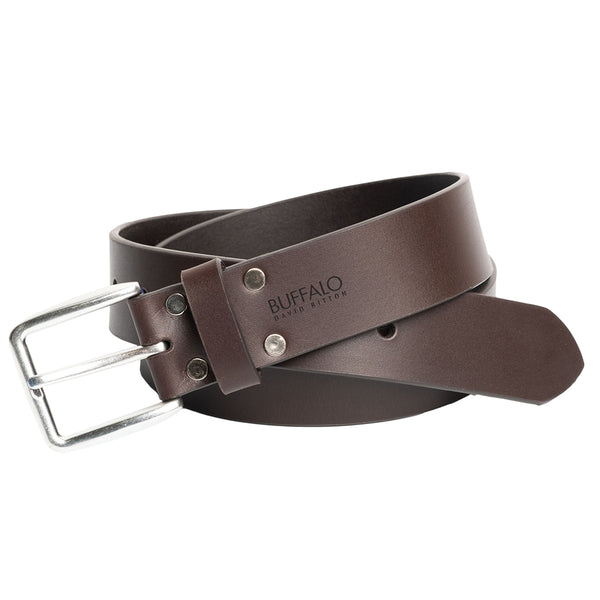 Smooth Full Grain Brown Buffalo Leather Belt – Buffalo Jeans CA