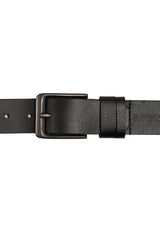 Buffalo David Bitton Full Grain Black Buffalo Leather Belt - BB1003C04 Color BLACK