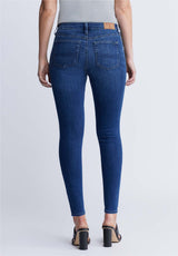Jean taille mi-haute et coupe skinny pour femme Alexa, bleu - BL15669