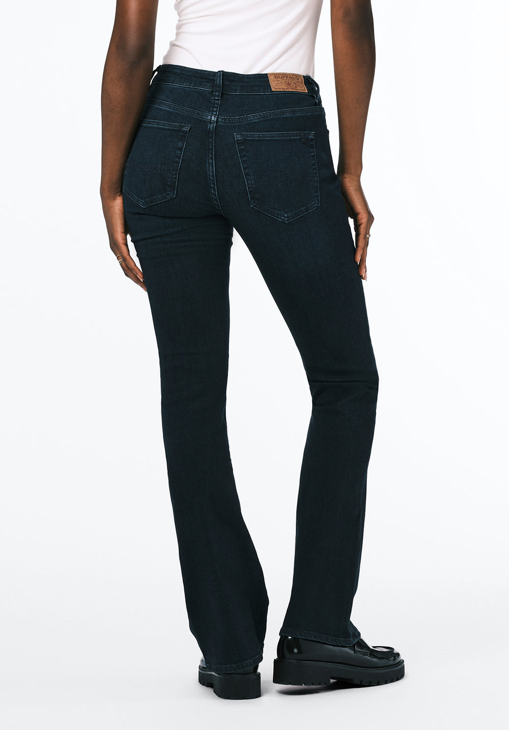 Mid Rise Bootcut Queen Women's Jeans in Dark Blue – Buffalo Jeans CA