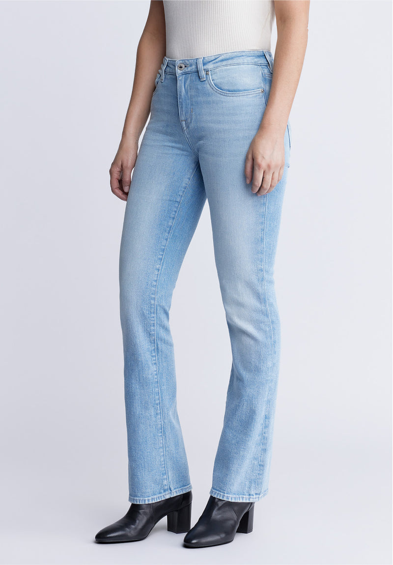 Mid Rise Bootcut Queen Women's Jeans in Vintage and Veined - BL15872