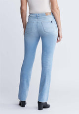 Queen Women's Mid Rise Bootcut Jeans, Vintage and Veined - BL15872