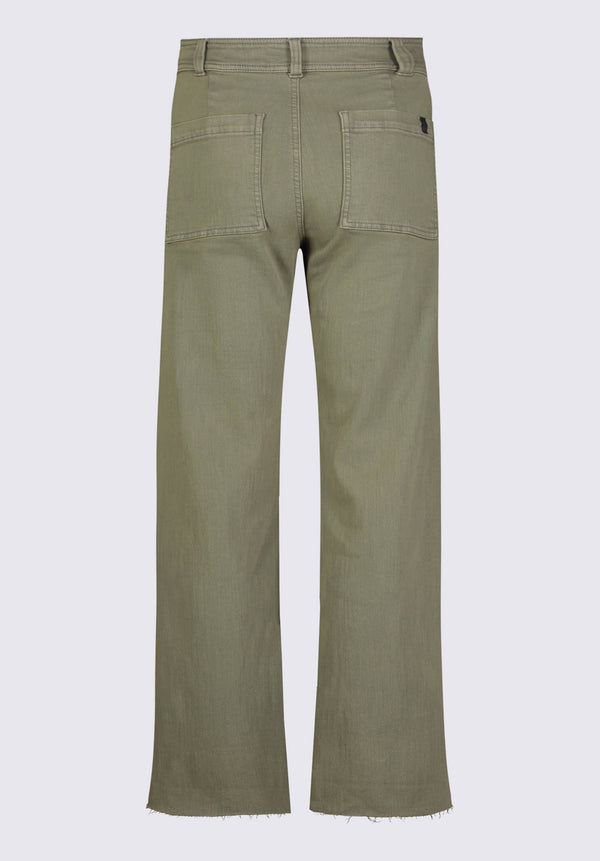Adele High Rise Women's pants in Washed Olive - BL15883