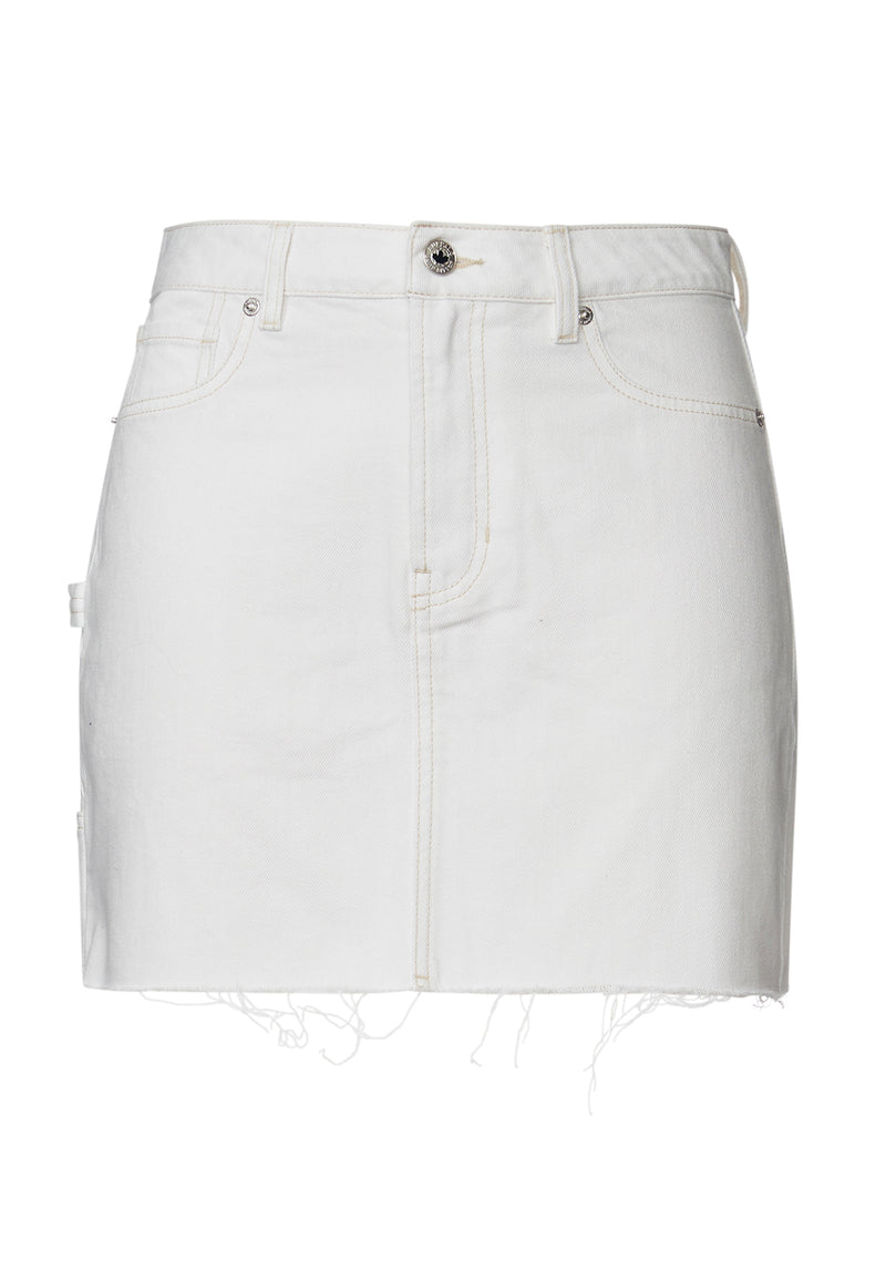 Mini-jupe Suki Blanche en Denim - BL15914