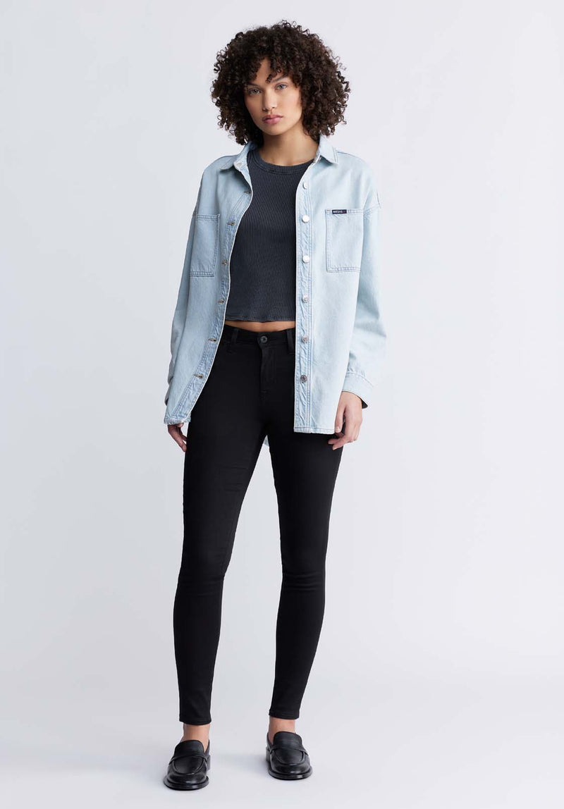 Sydney Women's Shirt Jacket in Vintage blue – Buffalo Jeans CA